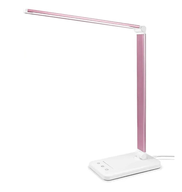 Modern Adjustable LED Desk Lamp with USB Charging Dimmable Office and Bedroom Light