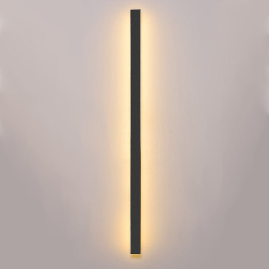 Modern Aluminium Outdoor Wall Sconce with Backlit LED Lighting