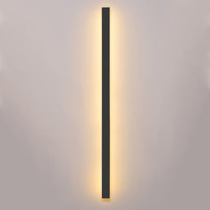 Modern Aluminium Outdoor Wall Sconce with Backlit LED Lighting