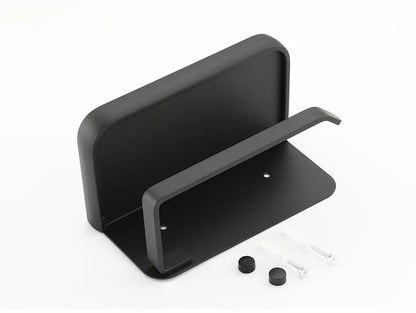 Modern Aluminium Toilet Roll Holder with Integrated Storage Shelf