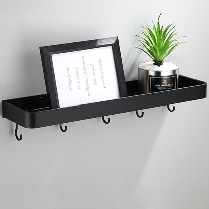 Modern Aluminium Wall Shelf with Perforated Base for Bathroom and Kitchen Storage
