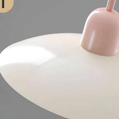 Modern Bauhaus Pendant Light with Iron Shade and Adjustable Cord