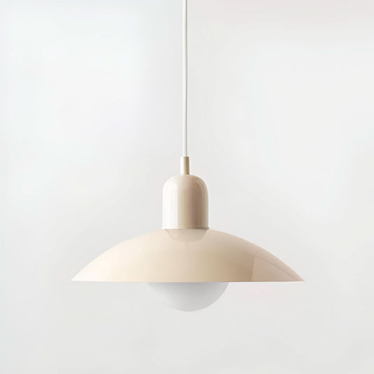 Modern Bauhaus Pendant Light with Iron Shade and Adjustable Cord