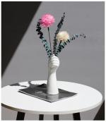 Modern Ceramic Vase with Artistic Hand-Inspired Design