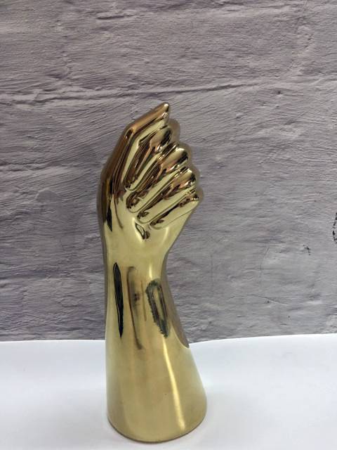 Modern Ceramic Vase with Artistic Hand-Inspired Design