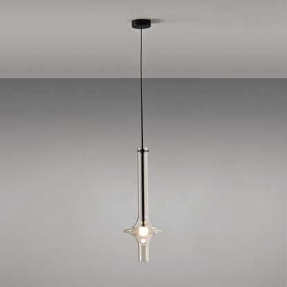 Modern Glass and Iron LED Pendant Lamp with Adjustable Colour Temperature
