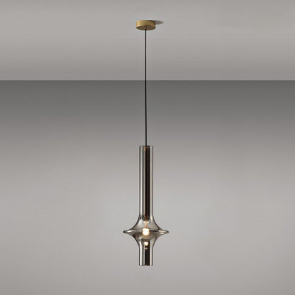 Modern Glass and Iron LED Pendant Lamp with Adjustable Colour Temperature