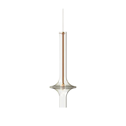 Modern Glass and Iron LED Pendant Lamp with Adjustable Colour Temperature