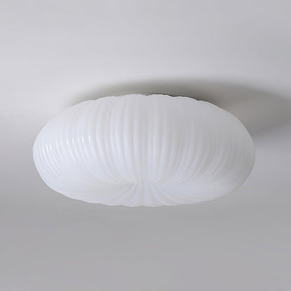 Modern LED Ceiling Lamp with Remote Dimming in Metal and Acrylic
