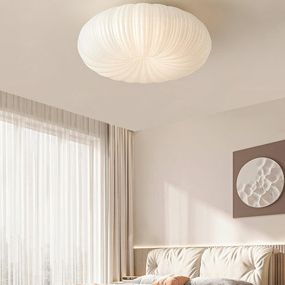 Modern LED Ceiling Lamp with Remote Dimming in Metal and Acrylic
