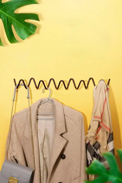 Modern Metal Wall Coat Rack with Minimalist Design