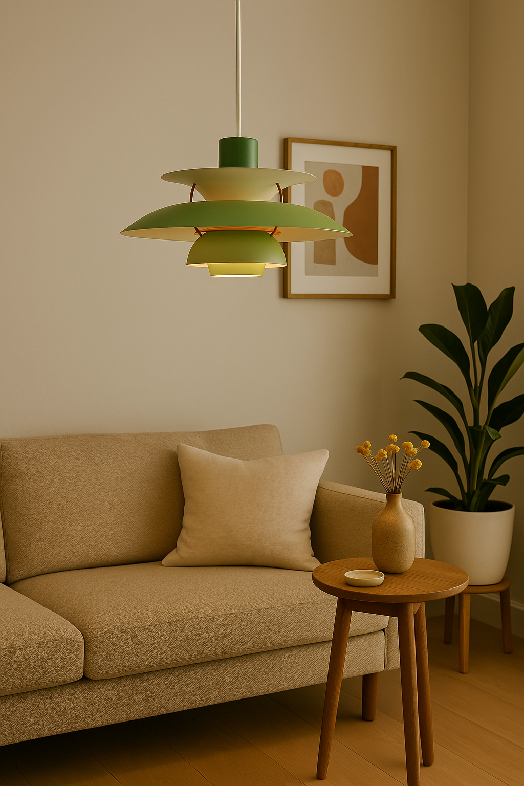 Modern Round LED Ceiling Light with Dimmable Acrylic Glass
