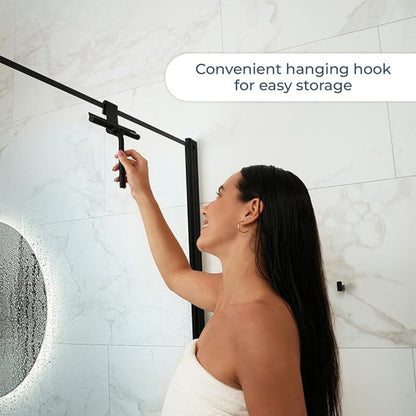 Modern Shower Squeegee with Silicone Edge and Hanging Hook