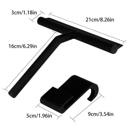 Modern Shower Squeegee with Silicone Edge and Hanging Hook
