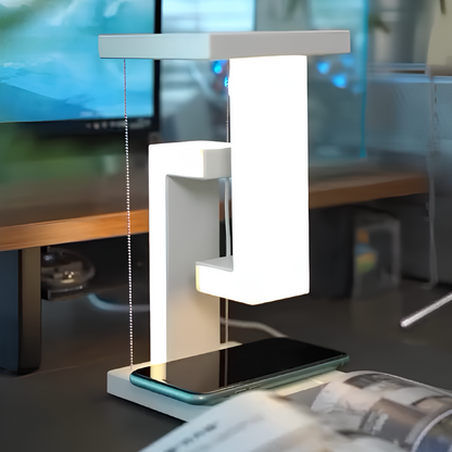 Modern Tensegrity Table Lamp with Wireless Charging