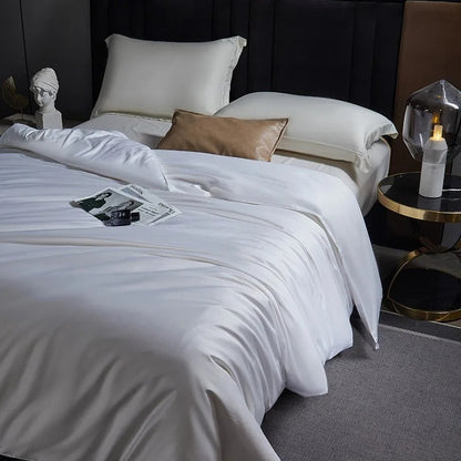 Mulberry Silk Duvet with 600 Thread Count Egyptian Cotton Cover