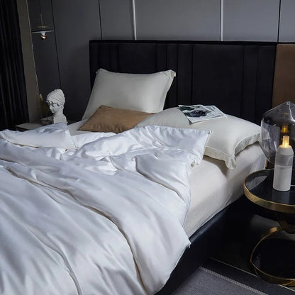 Mulberry Silk Duvet with 600 Thread Count Egyptian Cotton Cover