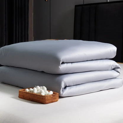 Mulberry Silk Duvet with Egyptian Cotton Cover for All-Season Comfort