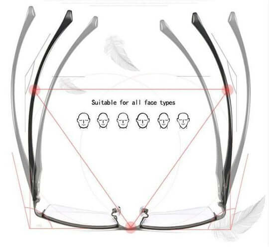 Multifocal Glasses with Automatic Vision Adjustment and Blue Light Filter