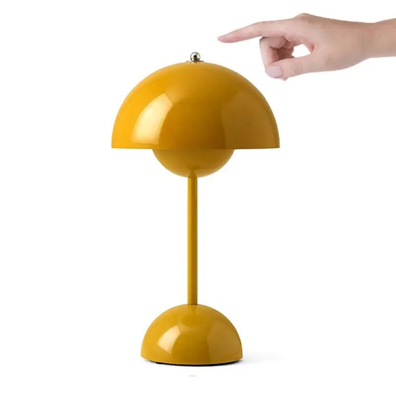 Mushroom Table Lamp with Soft Warm Light and Battery Operation