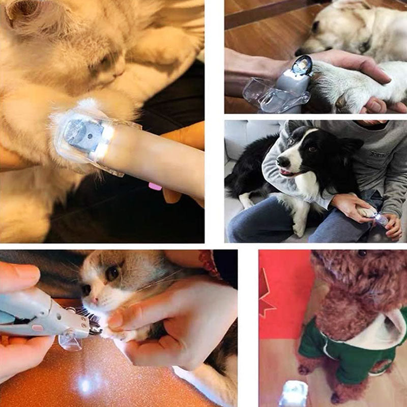 Nail Clipper for Dogs & Cats with LED & SensorNail Clipper for Dogs and Cats with LED Light, Safety Sensor and Non-Slip Grip