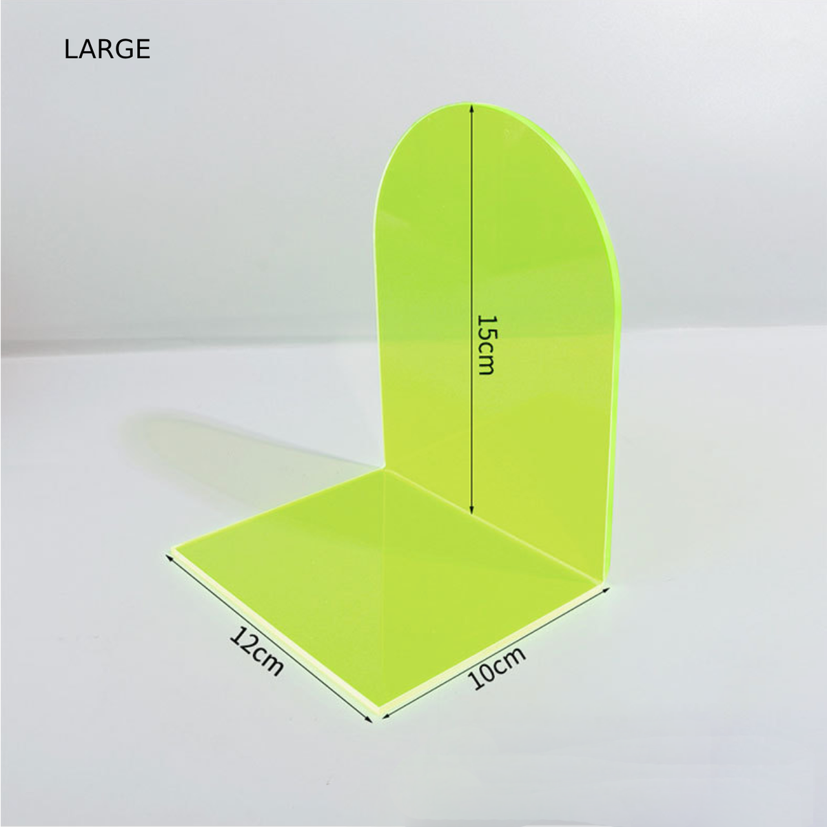 Neon Acrylic Bookends with Modern Colour Accents