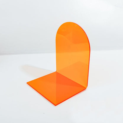 Neon Acrylic Bookends with Modern Colour Accents