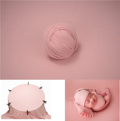 Newborn Baby Photography Wrap and Blanket Set for Photoshoots