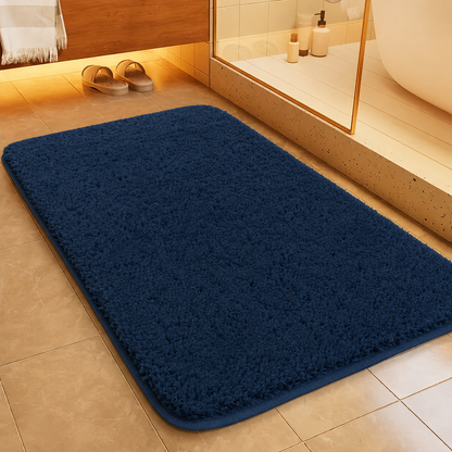 Non-Slip Bath Mat with Soft Texture and Rounded Modern Design