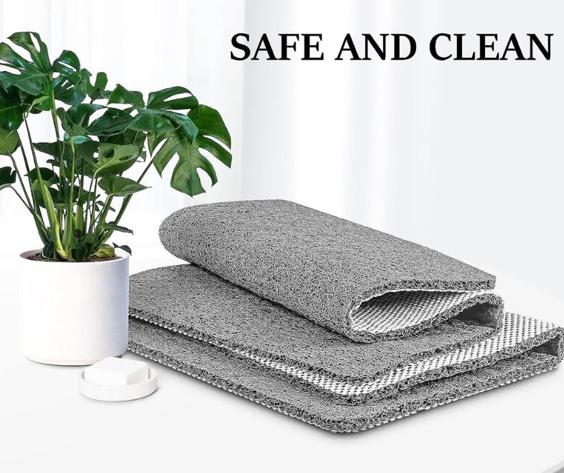 Non-Slip Shower Mat with Drainage Design and Comfortable Textured Surface