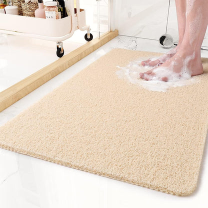 Non-Slip Shower Mat with Drainage Design and Comfortable Textured Surface