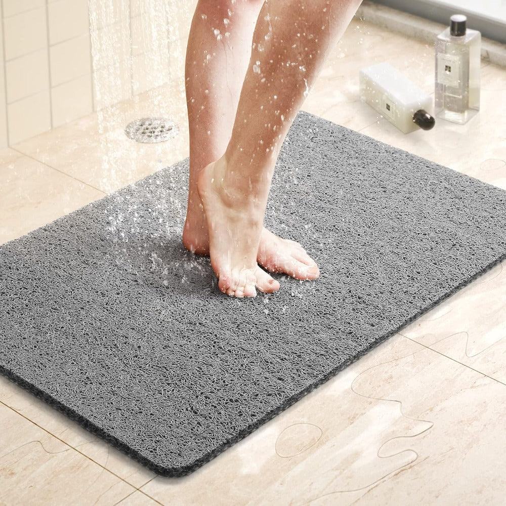 Non-Slip Shower Mat with Drainage Design and Comfortable Textured Surface