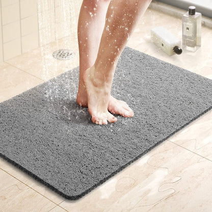 Non-Slip Shower Mat with Drainage Design and Comfortable Textured Surface