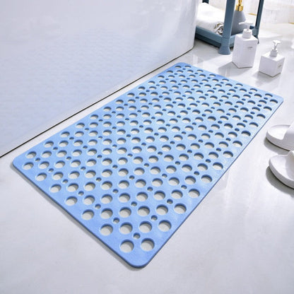 Non-Slip Shower Mat with Suction Cups and Quick-Draining Design