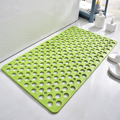 Non-Slip Shower Mat with Suction Cups and Quick-Draining Design