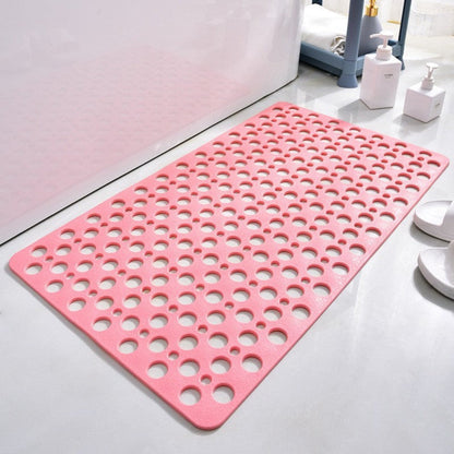 Non-Slip Shower Mat with Suction Cups and Quick-Draining Design