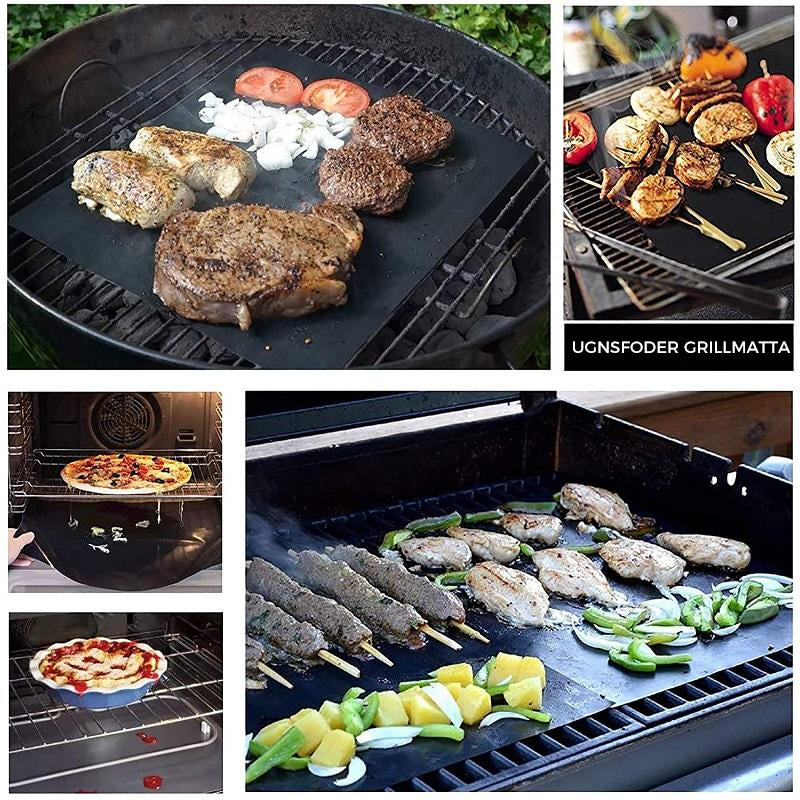 Non-Stick BBQ Grill Mat for Gas, Charcoal and Electric Grills