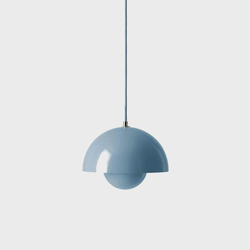 Nordic Metal Pendant Light with Dome Shade and Adjustable Hanging Wire