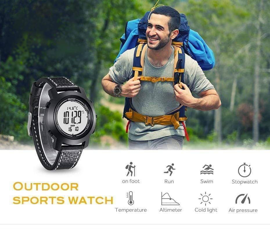 Outdoor Digital Sports Watch with Compass, Altimeter and Barometer