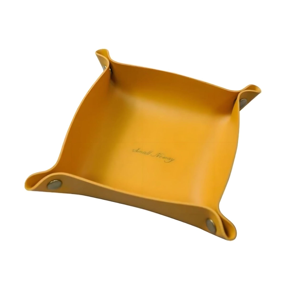 PU Leather Valet Tray with Snap Buttons for Keys and Jewellery
