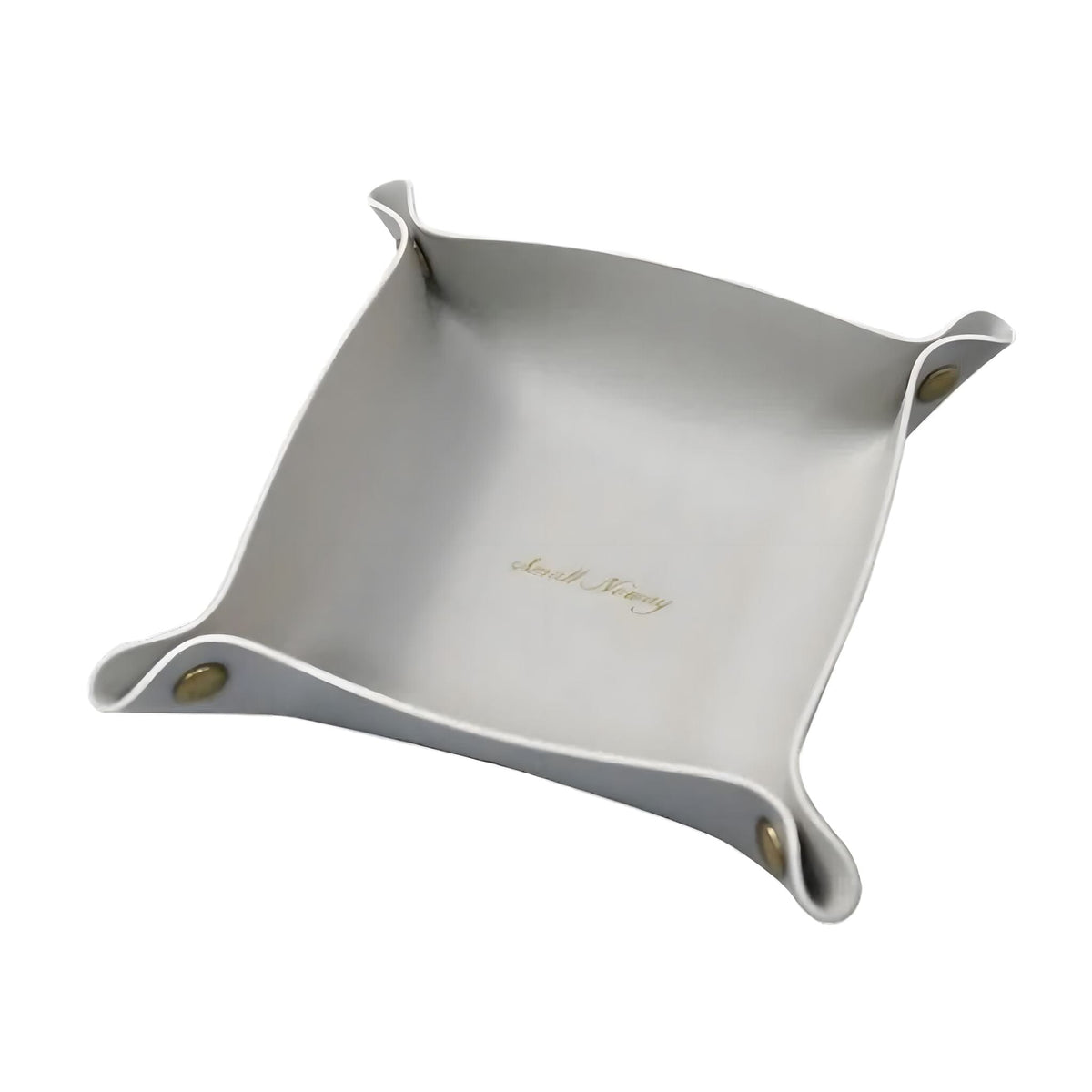 PU Leather Valet Tray with Snap Buttons for Keys and Jewellery