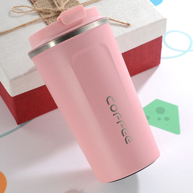 Pastel Stainless Steel Insulated Travel Mug with Leak-Resistant Closure