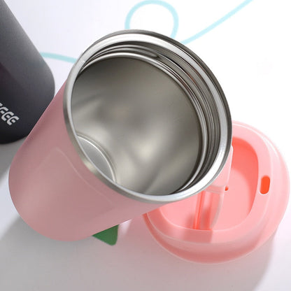 Pastel Stainless Steel Insulated Travel Mug with Leak-Resistant Closure
