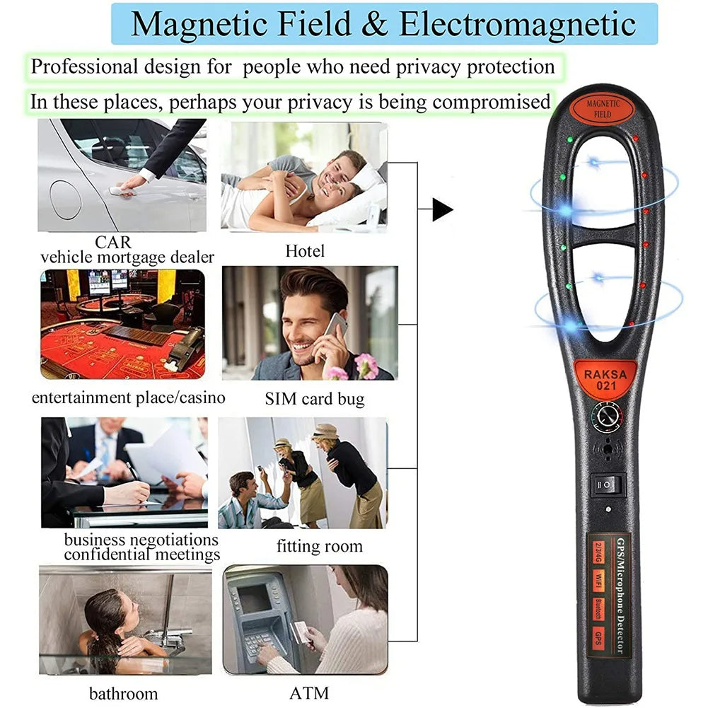 Personal GPS Tracker Detector with Long Battery Life and Detection Tube