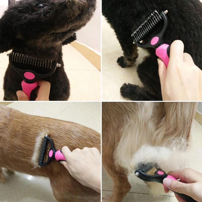 Pet Pro Grooming Tool for Dogs and Cats with Stainless Steel Blade