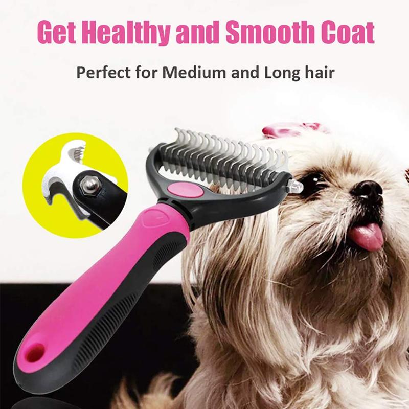 Pet Pro Grooming Tool for Dogs and Cats with Stainless Steel Blade