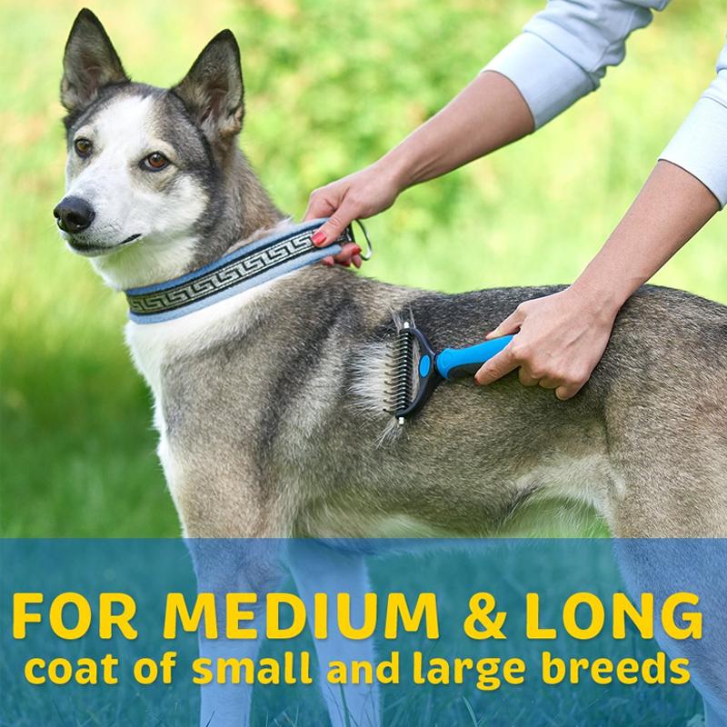 Pet Pro Grooming Tool for Dogs and Cats with Stainless Steel Blade