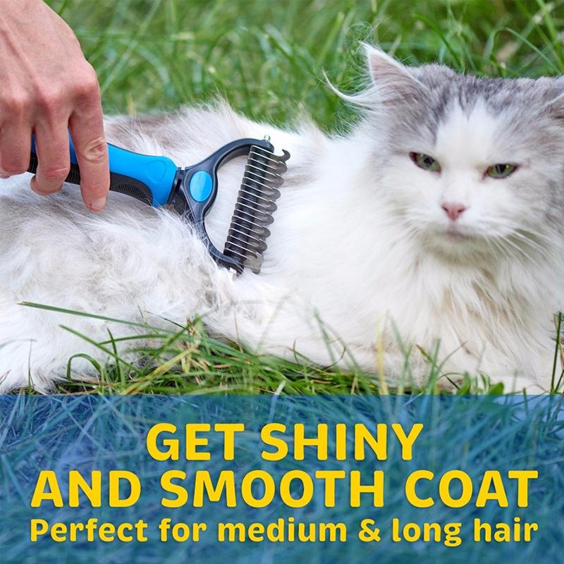 Pet Pro Grooming Tool for Dogs and Cats with Stainless Steel Blade