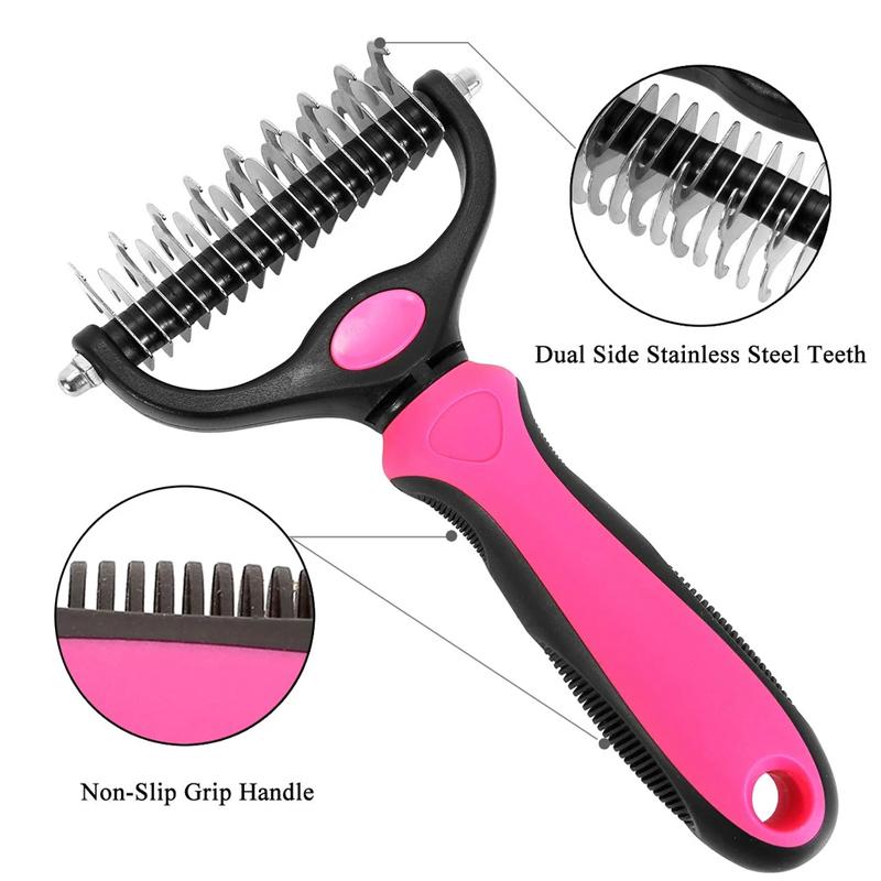 Pet Pro Grooming Tool for Dogs and Cats with Stainless Steel Blade