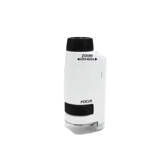 Pocket Microscope for Kids with 60–120x Magnification and LED Light